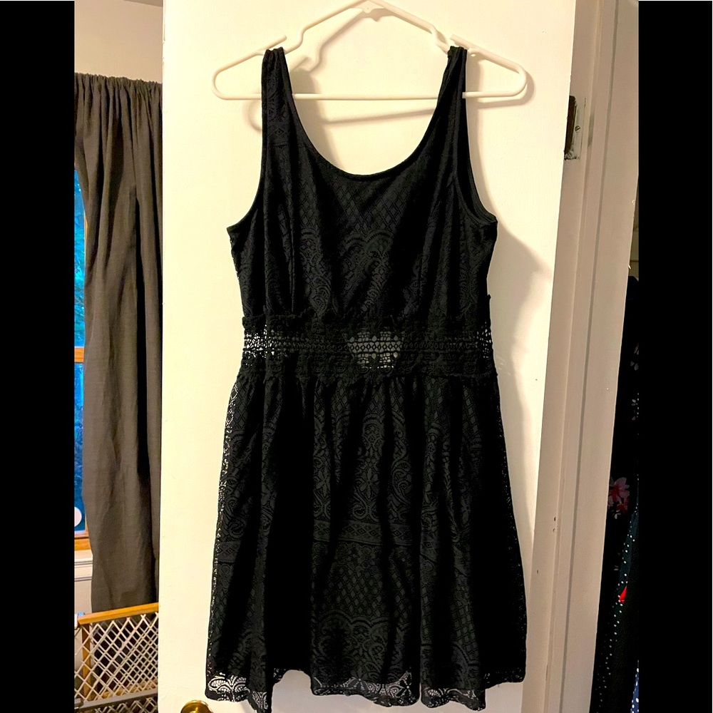 Black lace dress